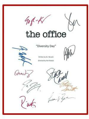 The Office Signed Script Diversity Day Rpt Steve Carrell John Krasinski