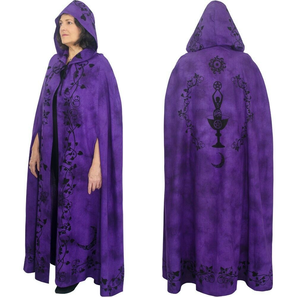 Magic Gypsy Moon Goddess Purple Cloak Made Of Cotton Brand New With Tag