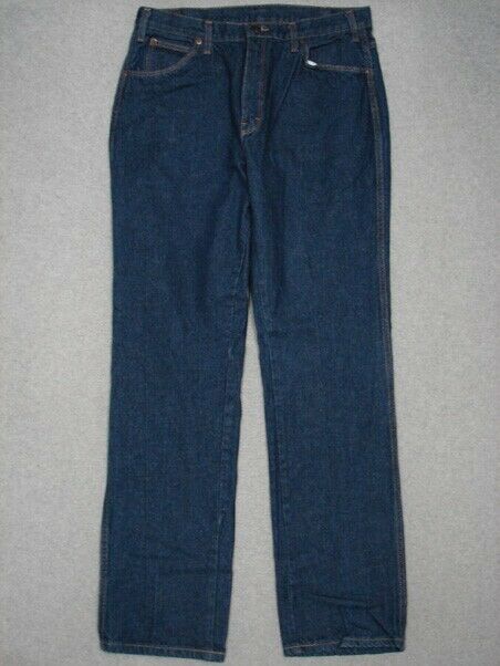 Oe11441 Deadstock Vintage 1970s **dickies** Boot Jeans 38x34 (msr 34"x35") Dark