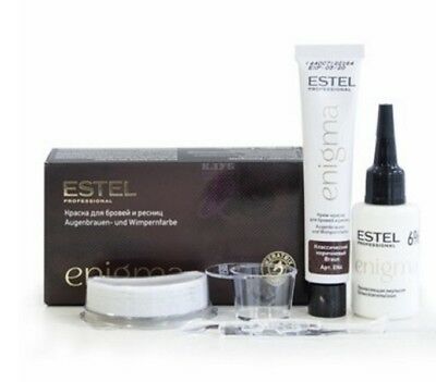 Estel Professional Paint For Eyebrows And Eyelashes Enigma-black