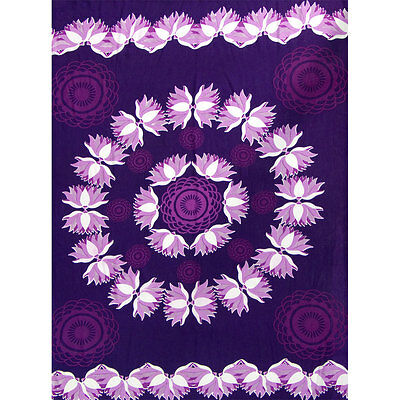 Purple Lotus Rayon Sarong Or Altar Cloth!