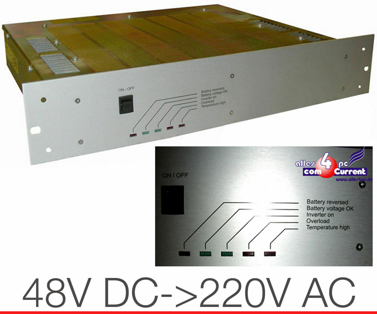 48v Dc > 220v Ac Voltage Converter 300 W Inverter Power Adapter 48volt > 220