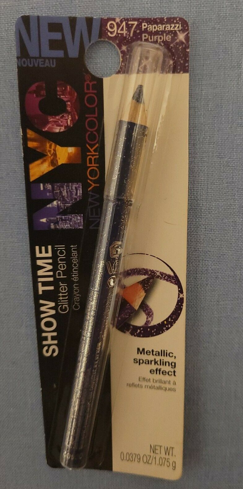 Nyc Show Time Glitter Eyeliner Pencil 947 Paparazzi Purple - Showtime Eye Liner
