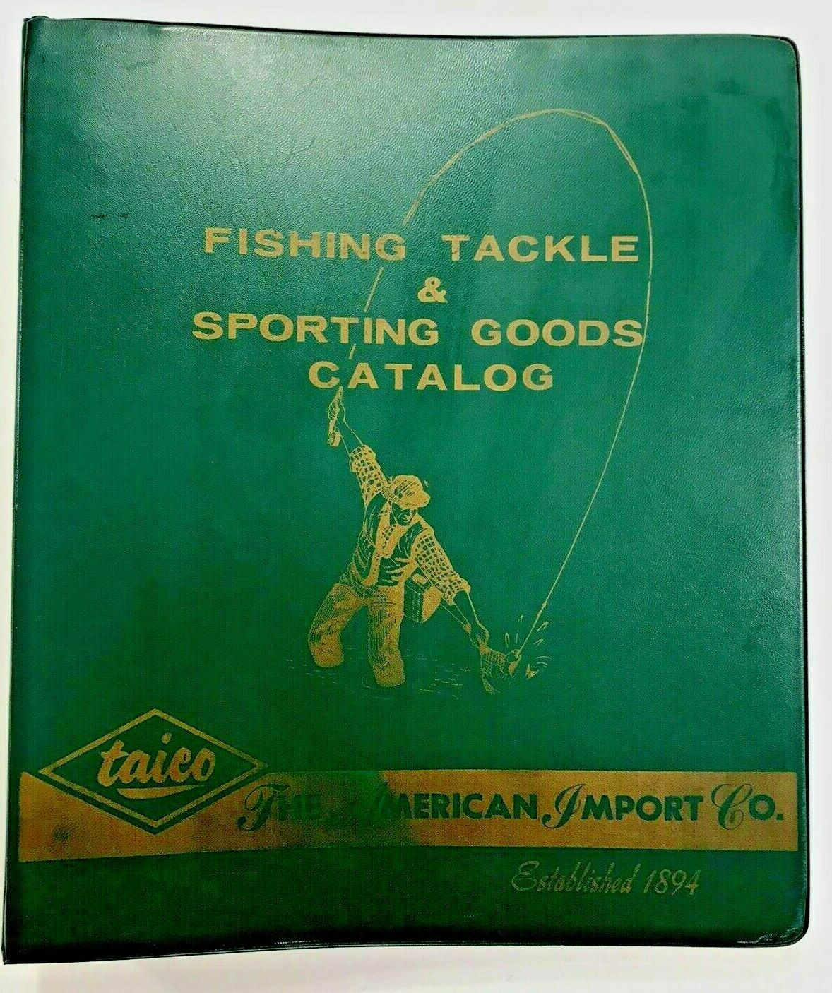 Rare 1962 Vtg Advertising Catalog Fishing Tackle Sporting Good Taico Binder Full