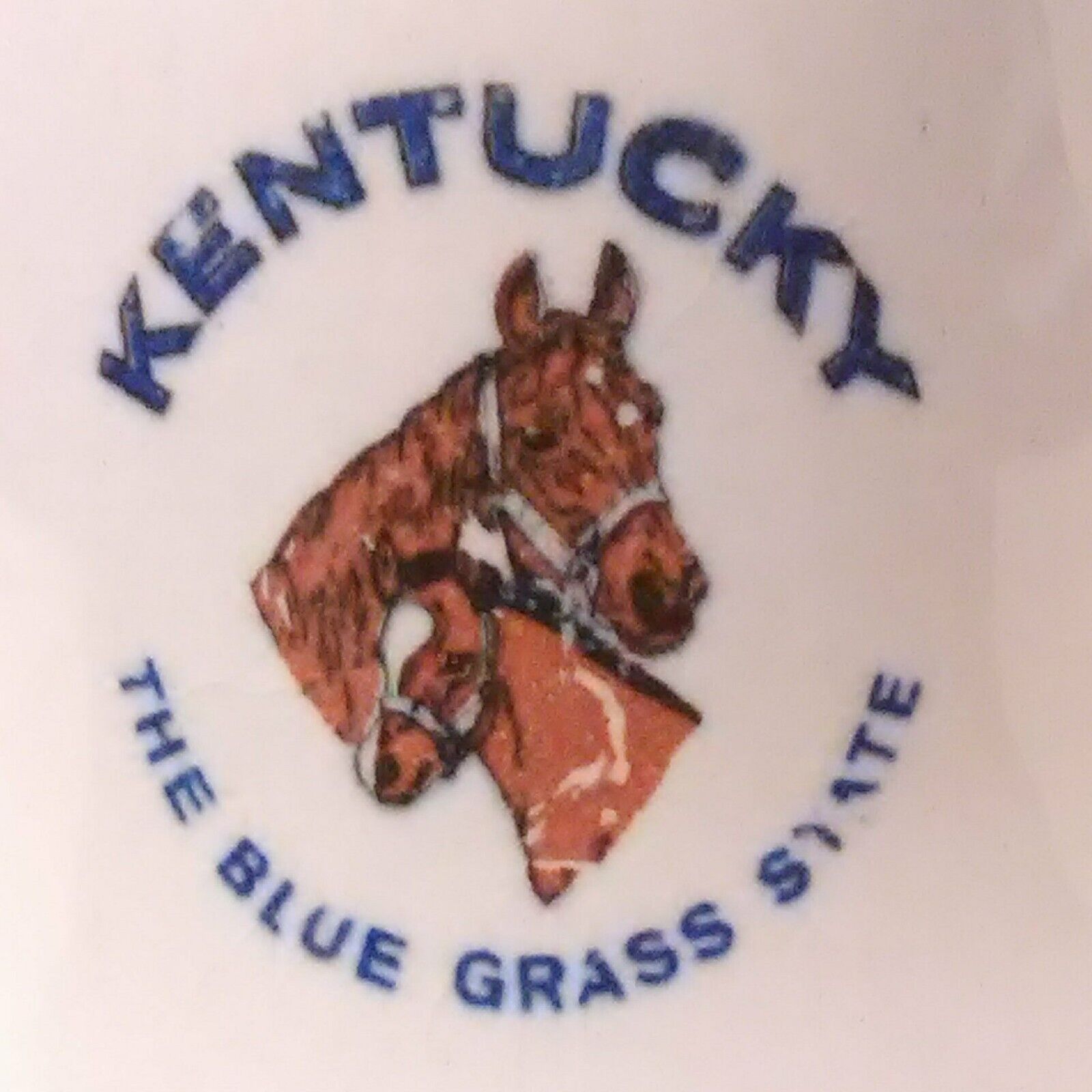 Kentucky The Blue Grass State Horse Logo Bell Great For Any Older Collection!