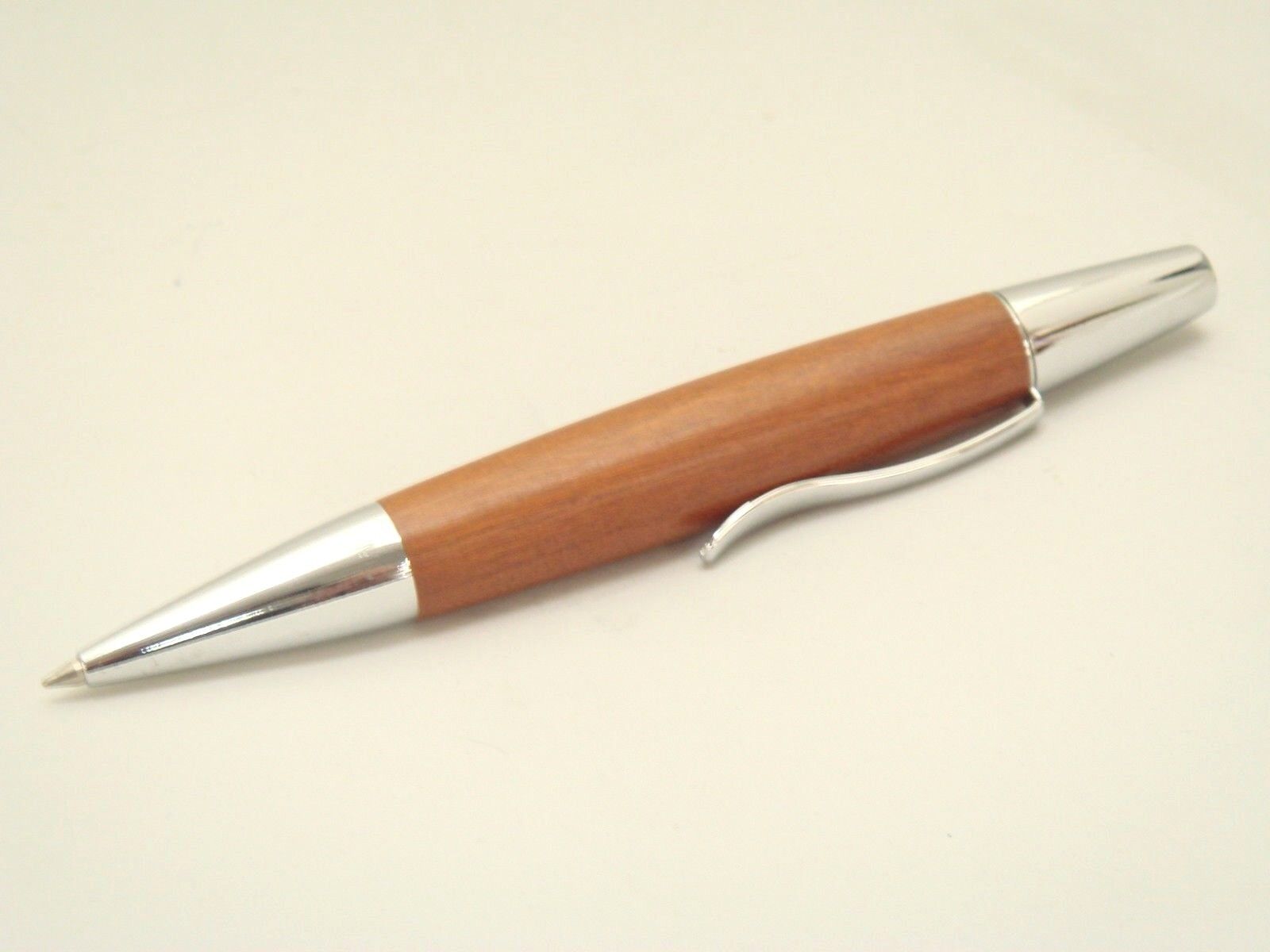 Jcf Solid Wood Rosewood Wooden Twist Rollerball Pen W/ Free Velvet Pouch