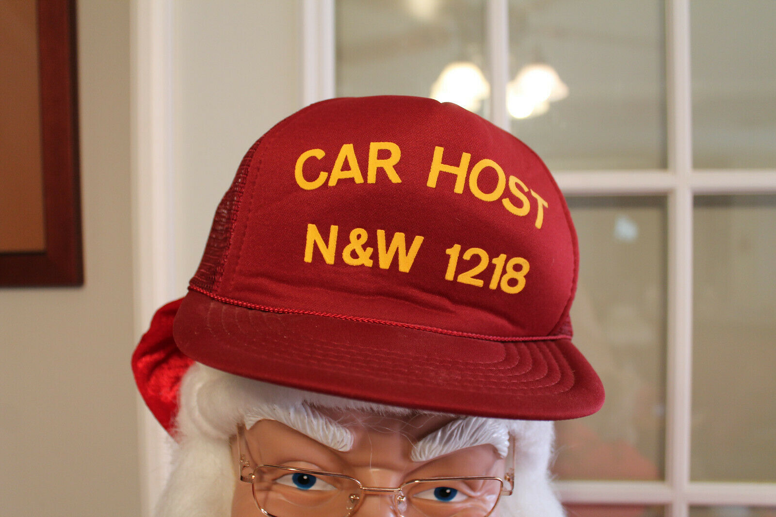 "1218 Car Host" Cap From Norfolk & Western Class A 2-6-6-4 Steam Fantrips 1990's