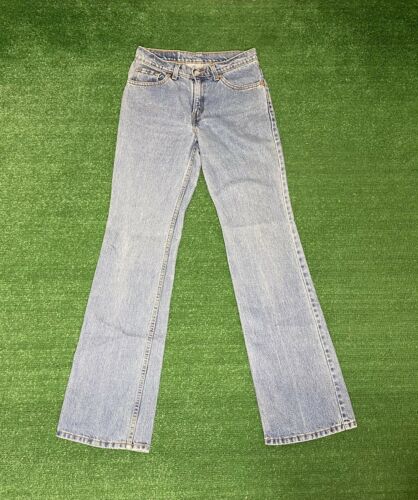 Vintage Levi's 517 Denim Jeans 7 Jr Boot Cut Made In Usa Actual Size 29x33